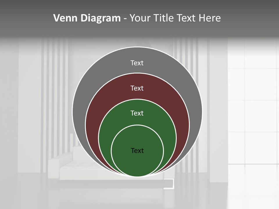 Modern Interior With The Fashionable Picture. PowerPoint Template