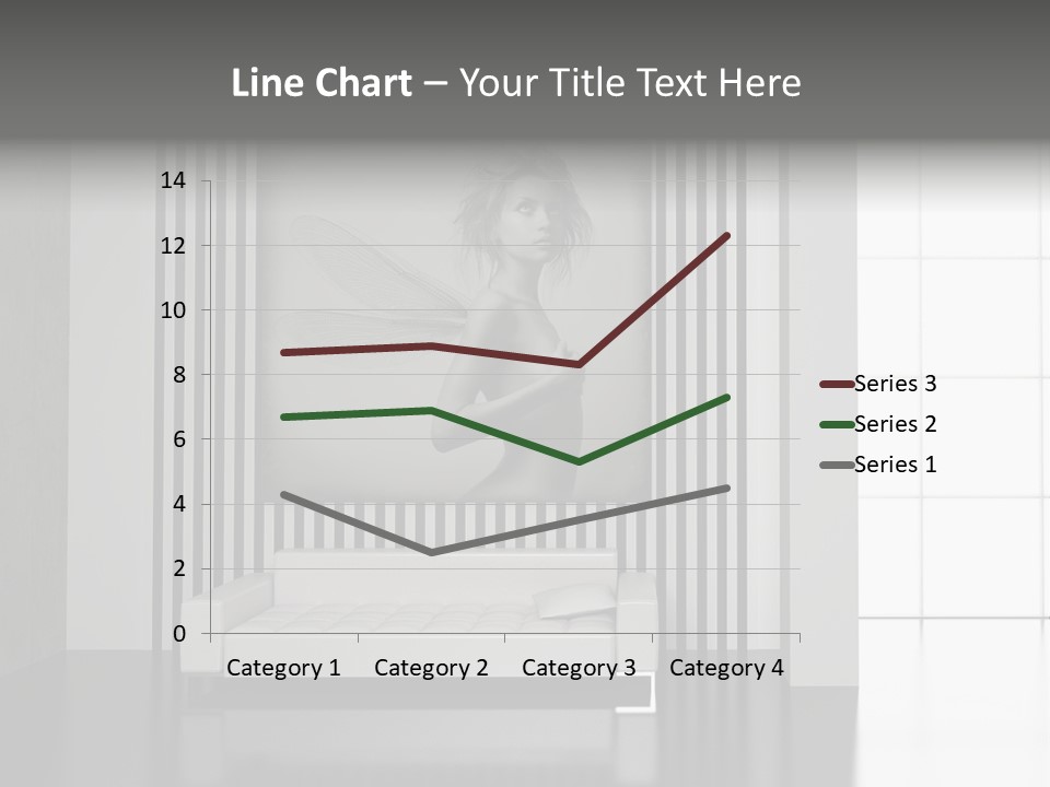 Modern Interior With The Fashionable Picture. PowerPoint Template