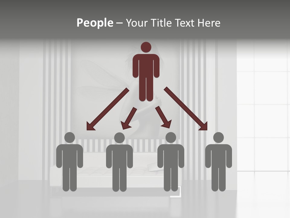 Modern Interior With The Fashionable Picture. PowerPoint Template