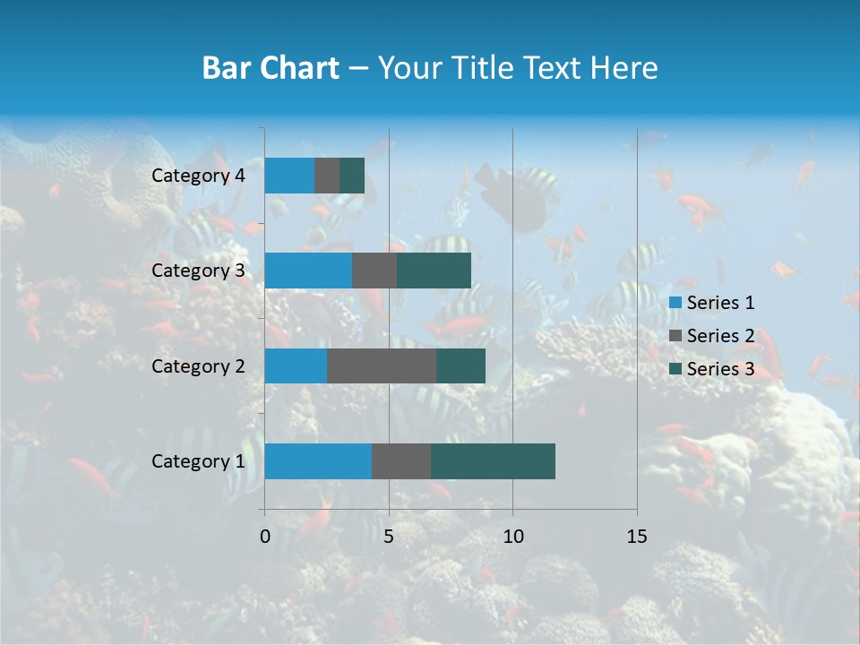 Photo Of A Coral Colony PowerPoint Template