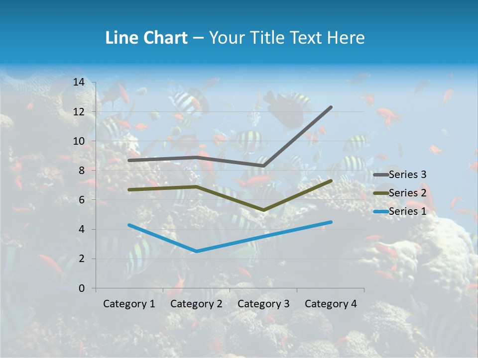 Photo Of A Coral Colony PowerPoint Template