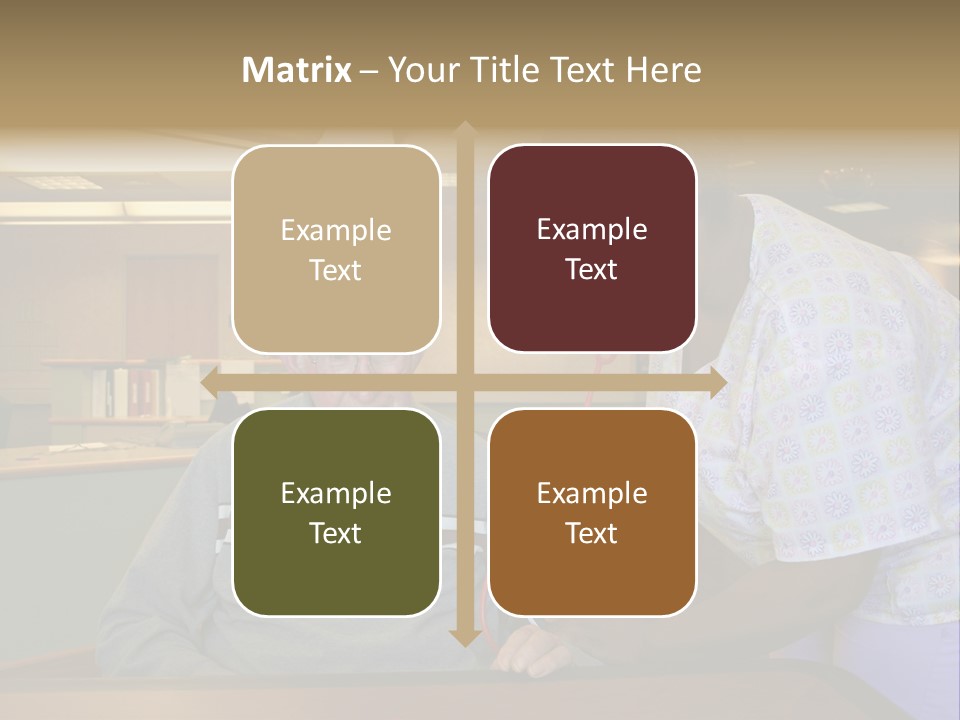 "Blood Pressure Check" Nursing Staff Checking Blood Pressure Of Nursing Home Resident. PowerPoint Template