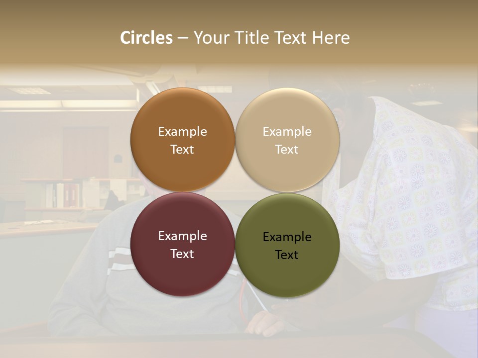 "Blood Pressure Check" Nursing Staff Checking Blood Pressure Of Nursing Home Resident. PowerPoint Template