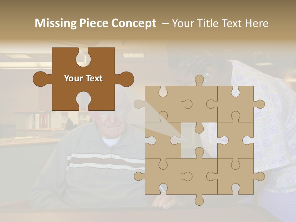 "Blood Pressure Check" Nursing Staff Checking Blood Pressure Of Nursing Home Resident. PowerPoint Template