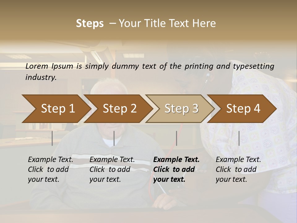 "Blood Pressure Check" Nursing Staff Checking Blood Pressure Of Nursing Home Resident. PowerPoint Template