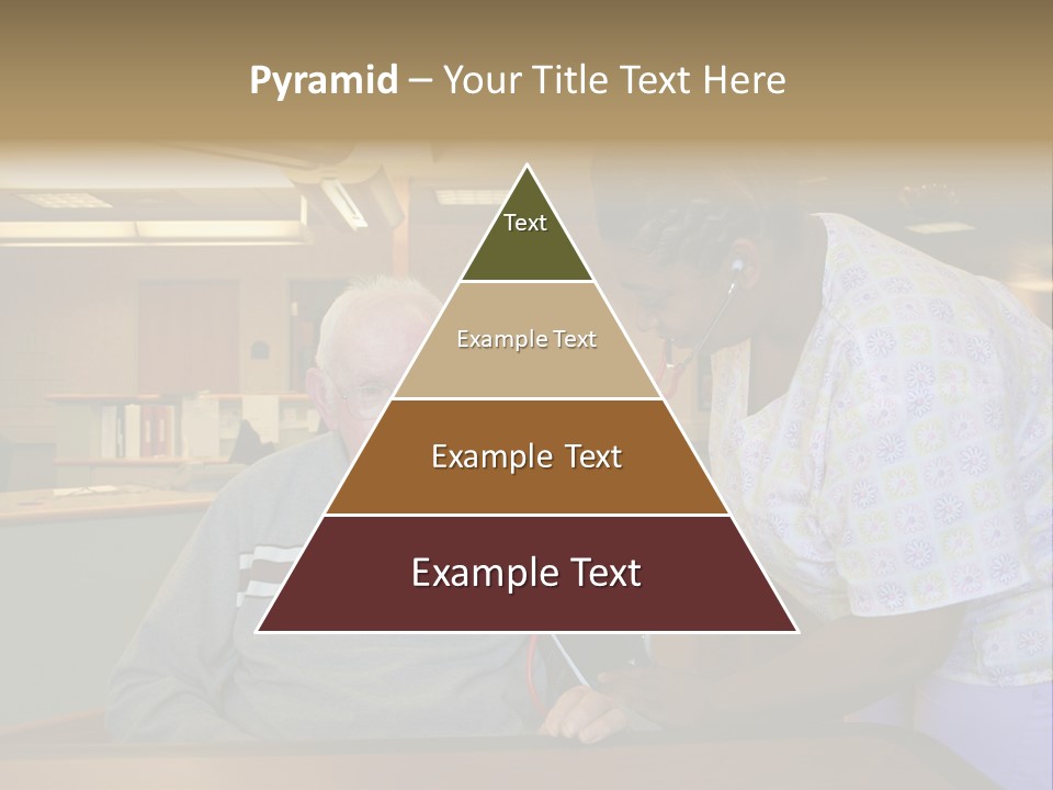 "Blood Pressure Check" Nursing Staff Checking Blood Pressure Of Nursing Home Resident. PowerPoint Template