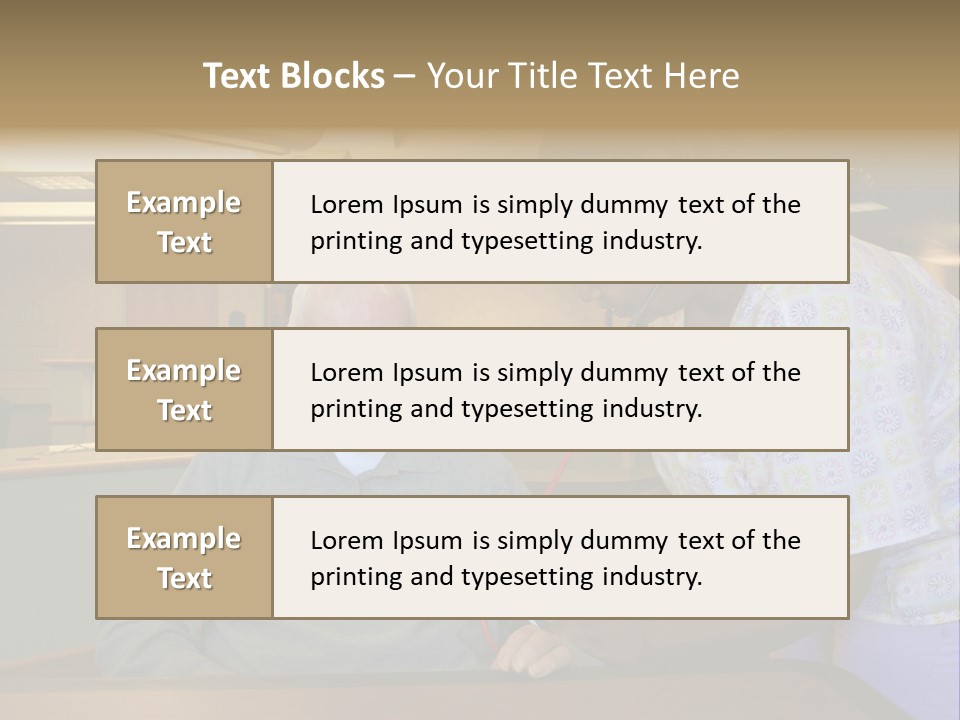 "Blood Pressure Check" Nursing Staff Checking Blood Pressure Of Nursing Home Resident. PowerPoint Template