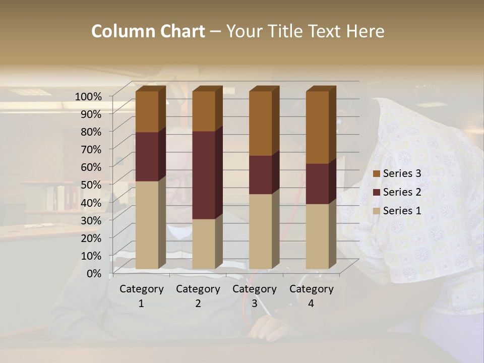 "Blood Pressure Check" Nursing Staff Checking Blood Pressure Of Nursing Home Resident. PowerPoint Template