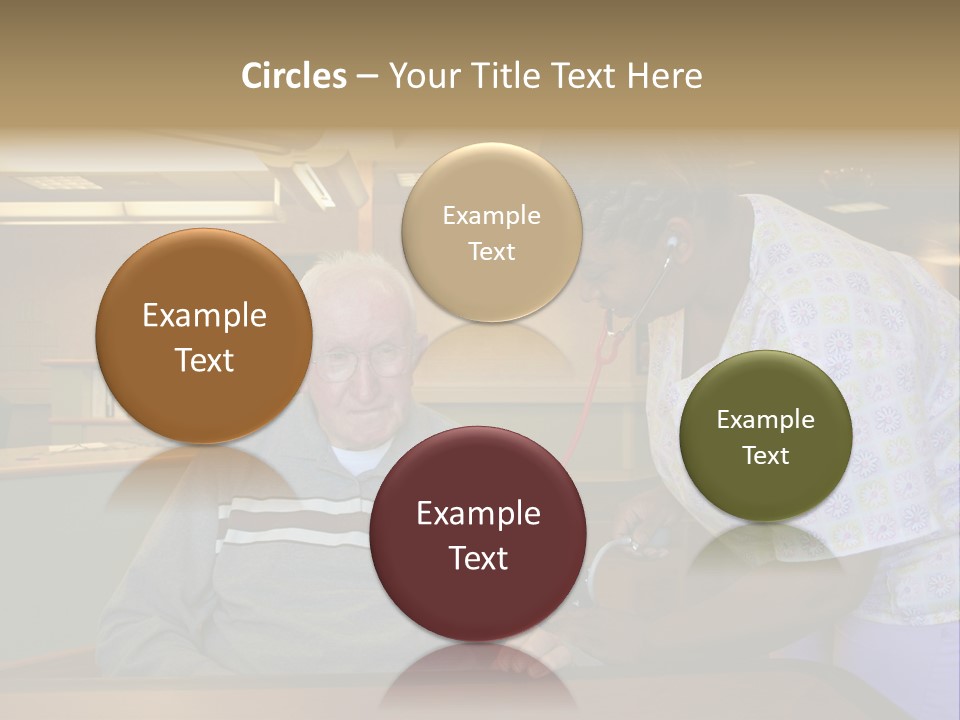"Blood Pressure Check" Nursing Staff Checking Blood Pressure Of Nursing Home Resident. PowerPoint Template