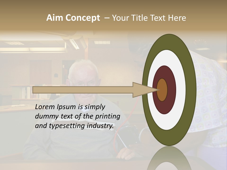 "Blood Pressure Check" Nursing Staff Checking Blood Pressure Of Nursing Home Resident. PowerPoint Template