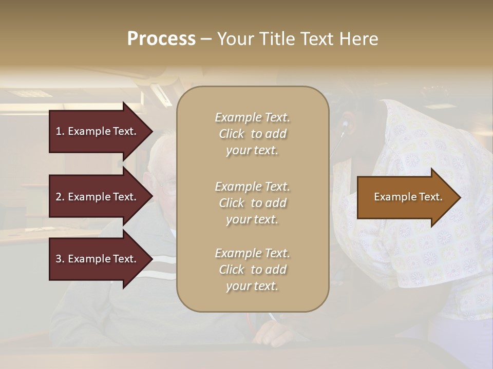 "Blood Pressure Check" Nursing Staff Checking Blood Pressure Of Nursing Home Resident. PowerPoint Template