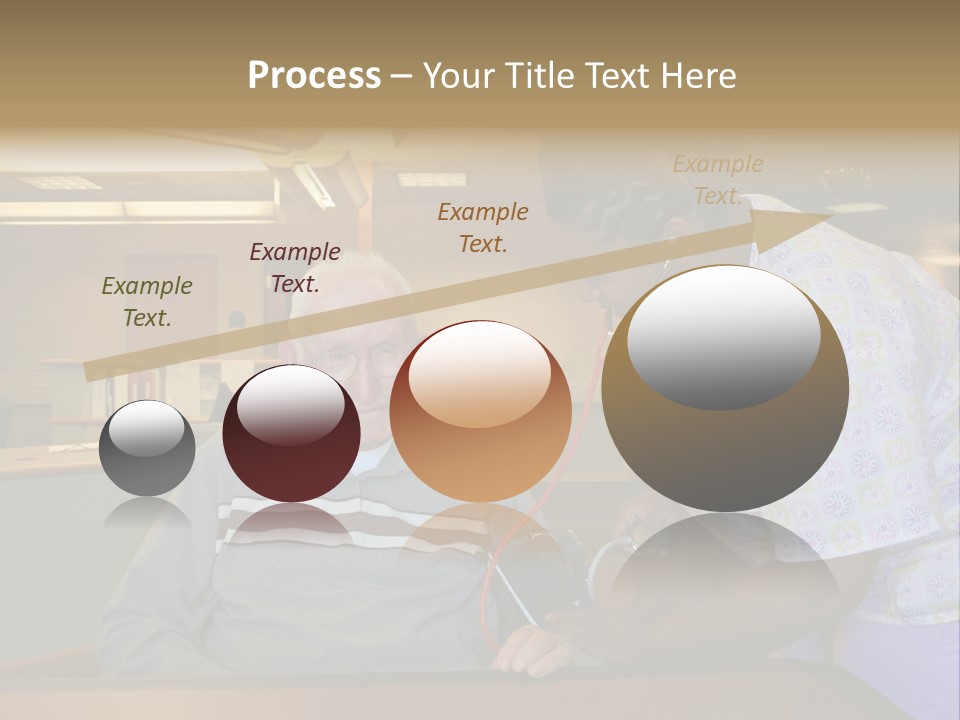 "Blood Pressure Check" Nursing Staff Checking Blood Pressure Of Nursing Home Resident. PowerPoint Template