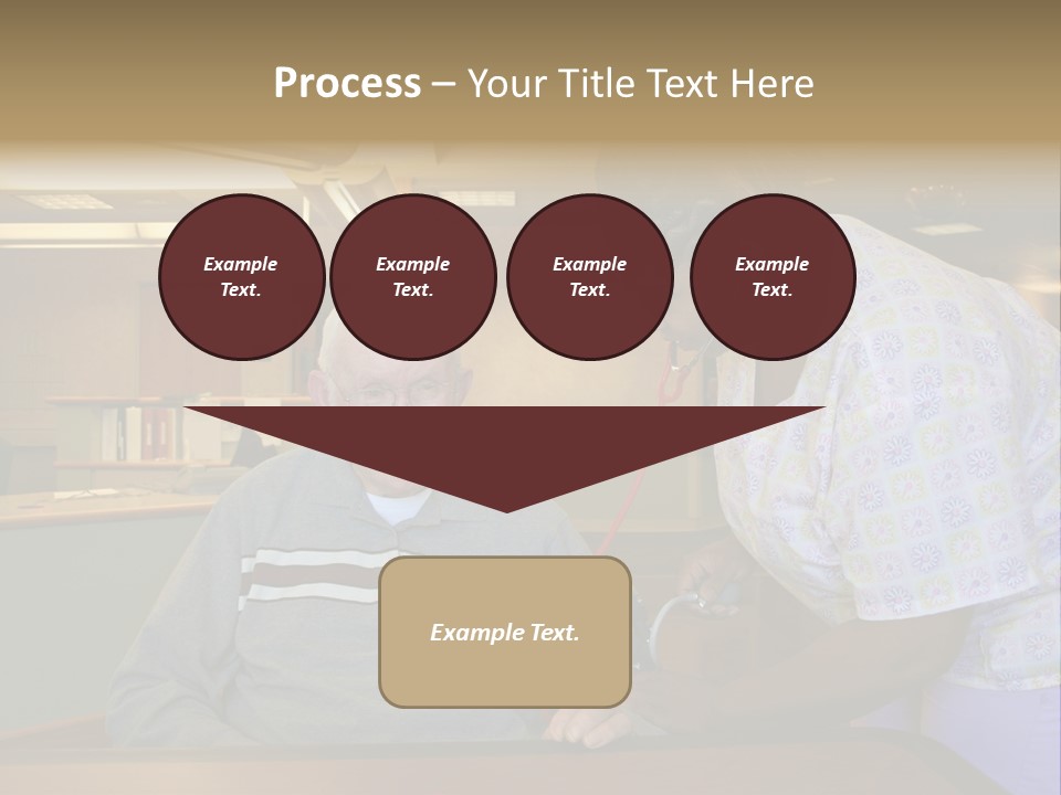 "Blood Pressure Check" Nursing Staff Checking Blood Pressure Of Nursing Home Resident. PowerPoint Template