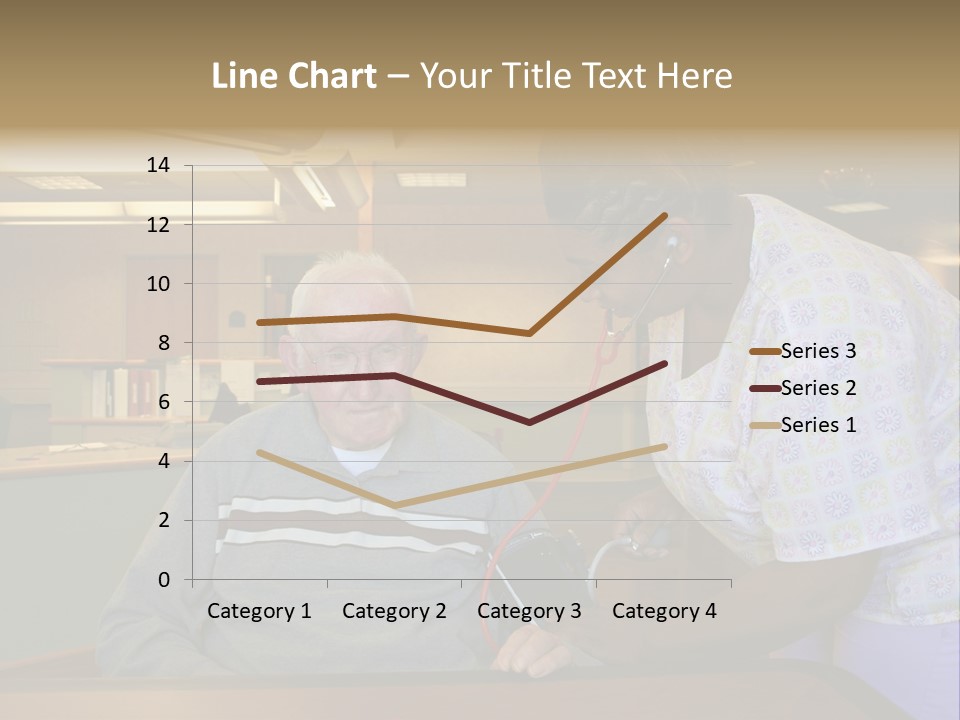 "Blood Pressure Check" Nursing Staff Checking Blood Pressure Of Nursing Home Resident. PowerPoint Template