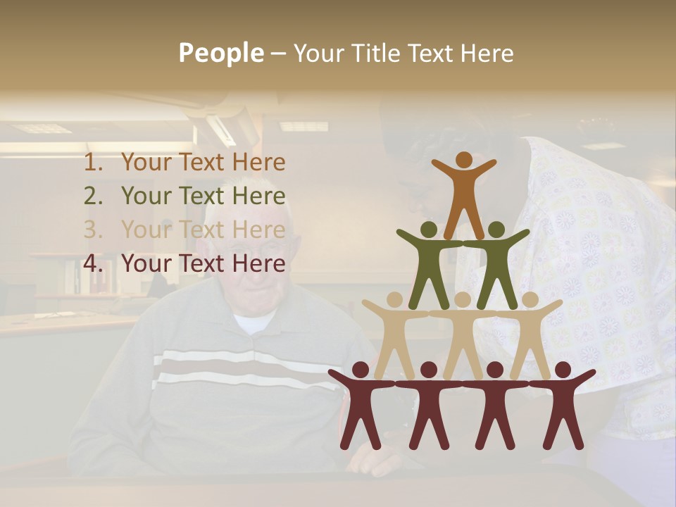 "Blood Pressure Check" Nursing Staff Checking Blood Pressure Of Nursing Home Resident. PowerPoint Template