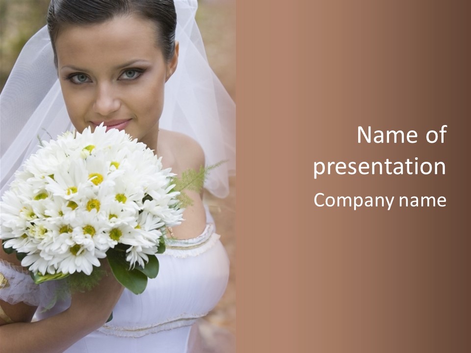 A Series Of Wedding Pictures. PowerPoint Template