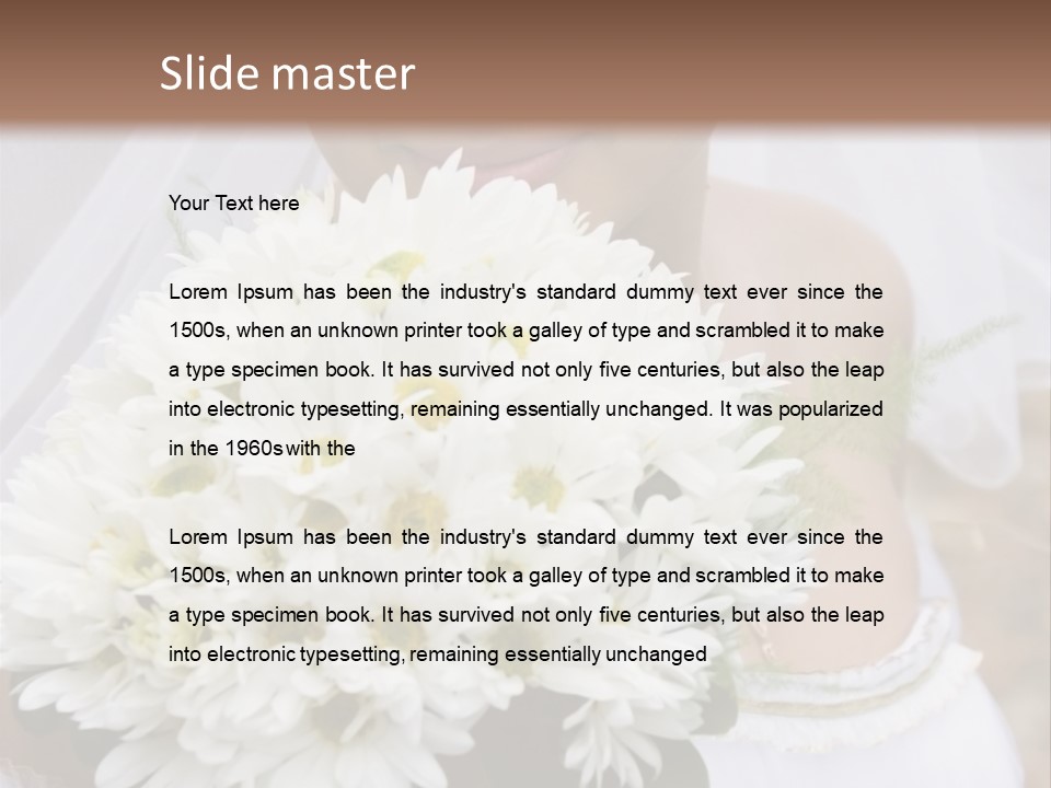 A Series Of Wedding Pictures. PowerPoint Template