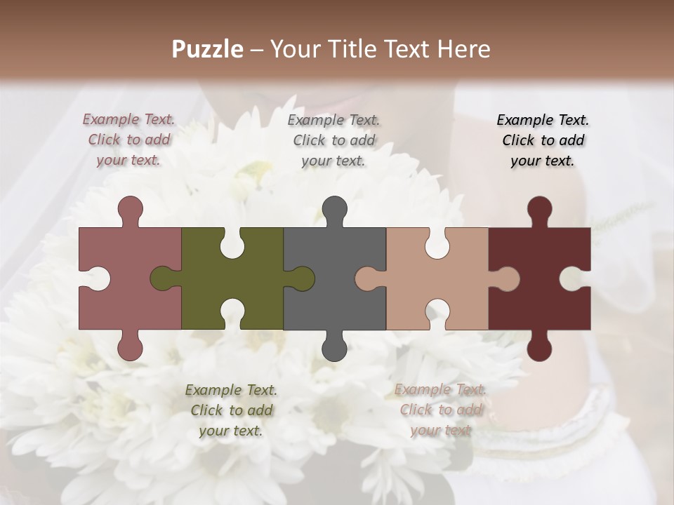 A Series Of Wedding Pictures. PowerPoint Template