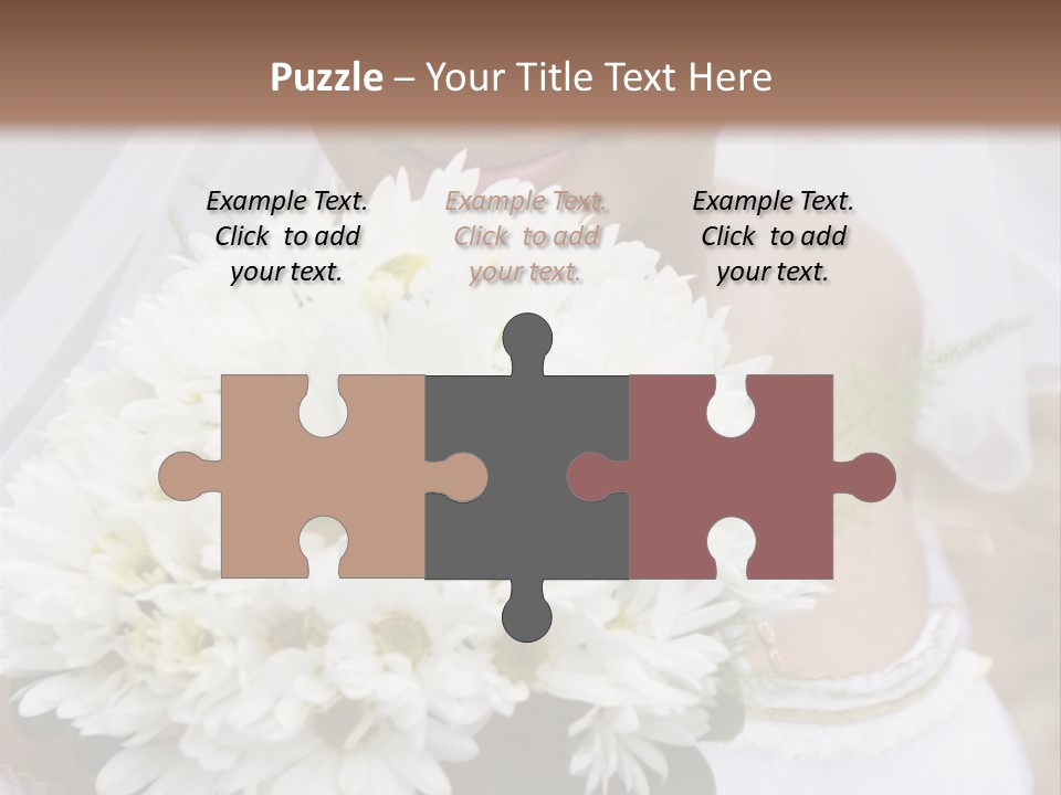 A Series Of Wedding Pictures. PowerPoint Template