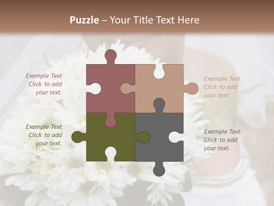 A Series Of Wedding Pictures. PowerPoint Template