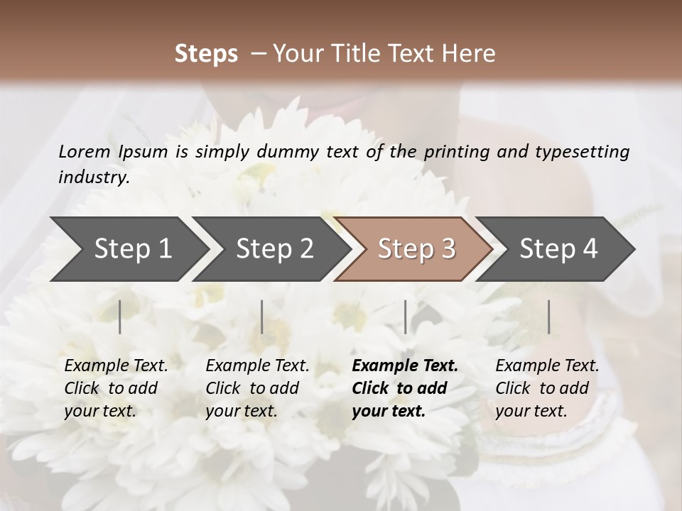 A Series Of Wedding Pictures. PowerPoint Template