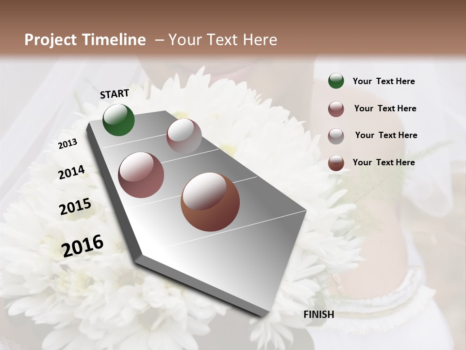 A Series Of Wedding Pictures. PowerPoint Template