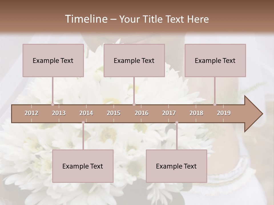 A Series Of Wedding Pictures. PowerPoint Template