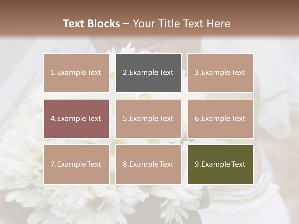 A Series Of Wedding Pictures. PowerPoint Template