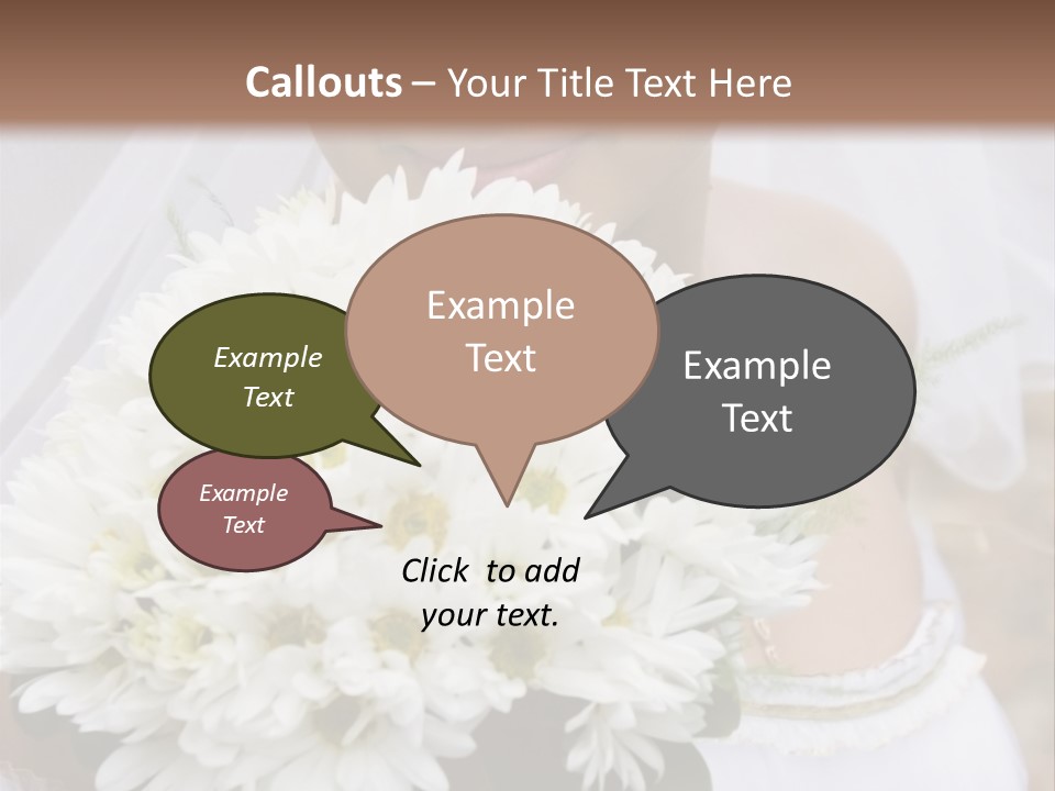 A Series Of Wedding Pictures. PowerPoint Template