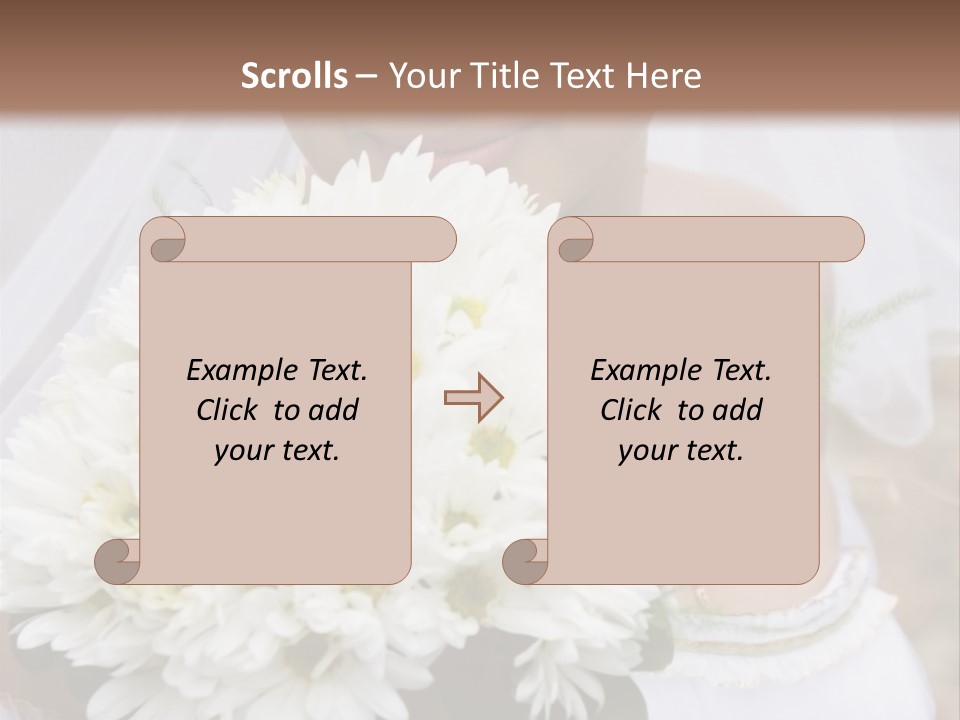 A Series Of Wedding Pictures. PowerPoint Template