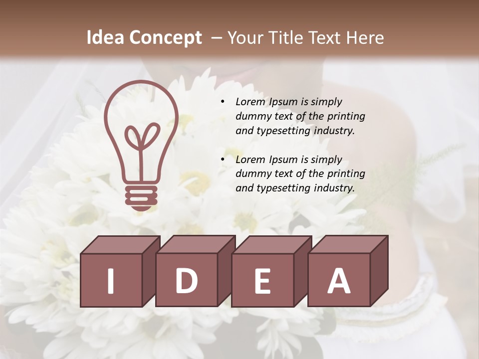 A Series Of Wedding Pictures. PowerPoint Template