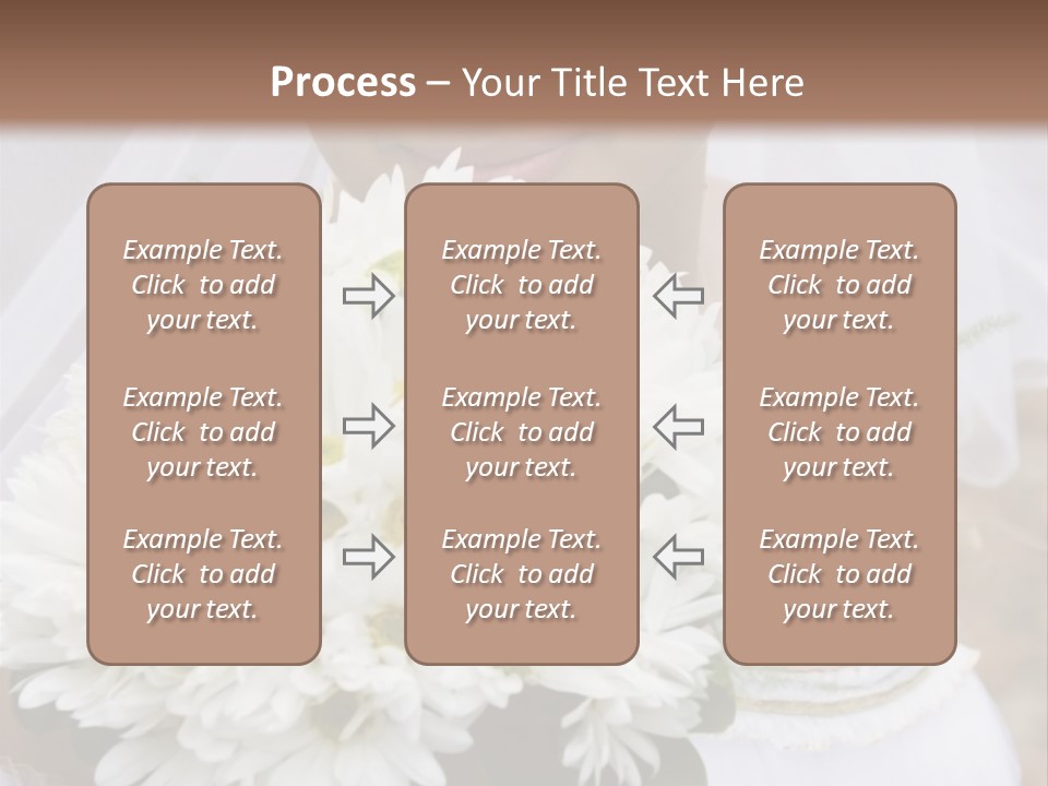A Series Of Wedding Pictures. PowerPoint Template