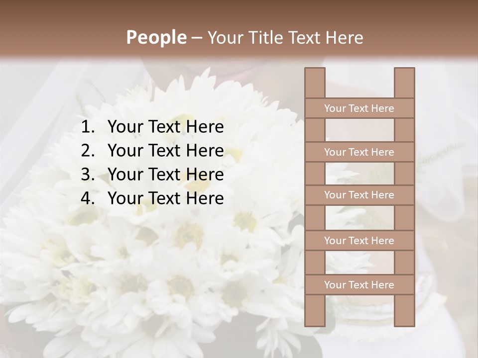 A Series Of Wedding Pictures. PowerPoint Template