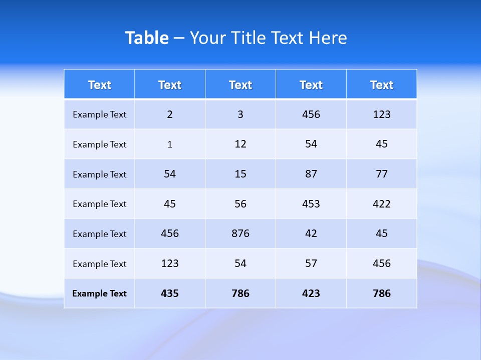 Blue Background PowerPoint Template