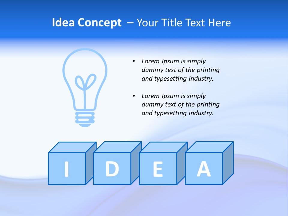 Blue Background PowerPoint Template