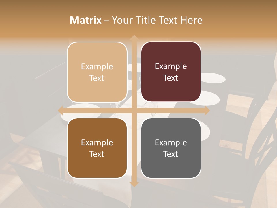 Dining Room Interior 2 PowerPoint Template