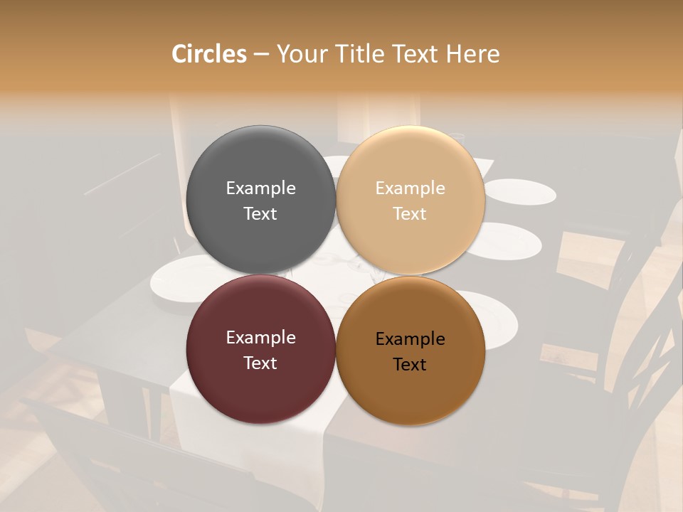 Dining Room Interior 2 PowerPoint Template