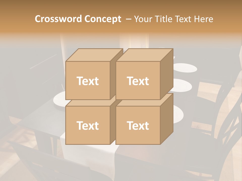 Dining Room Interior 2 PowerPoint Template