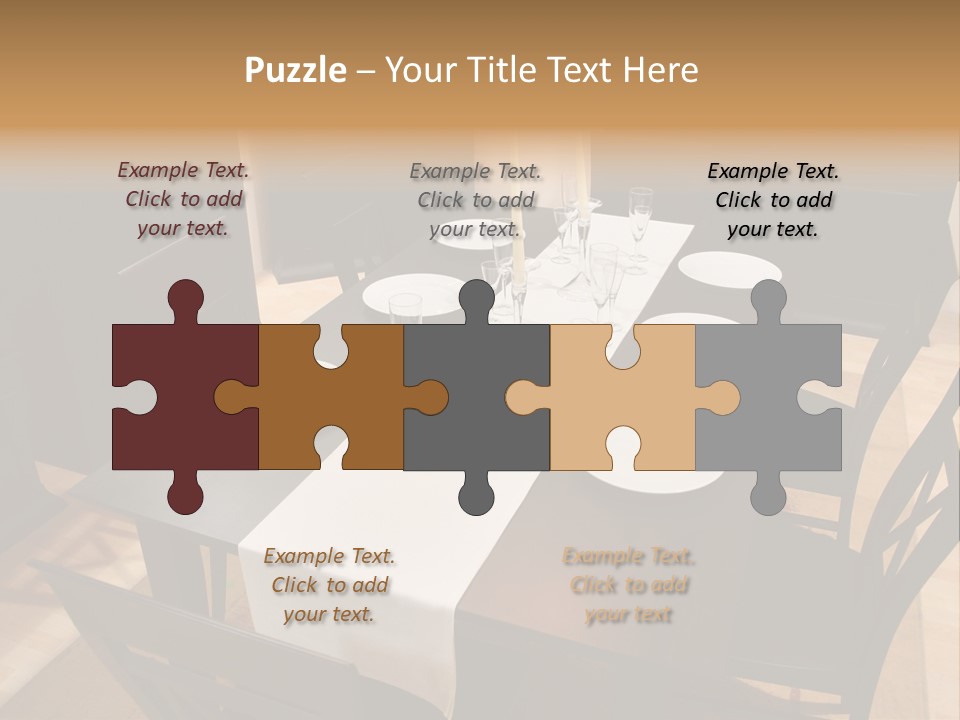 Dining Room Interior 2 PowerPoint Template