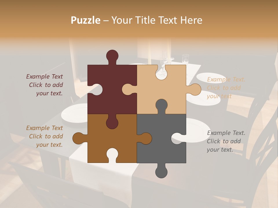 Dining Room Interior 2 PowerPoint Template