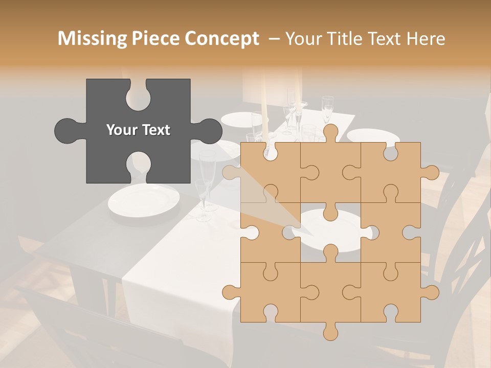 Dining Room Interior 2 PowerPoint Template