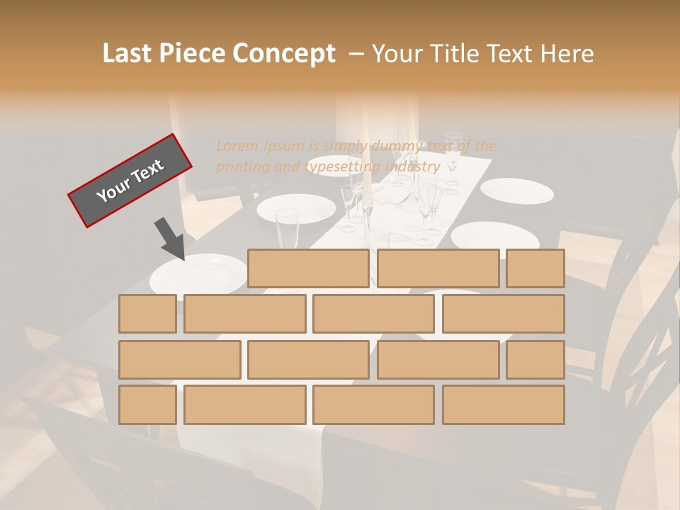 Dining Room Interior 2 PowerPoint Template