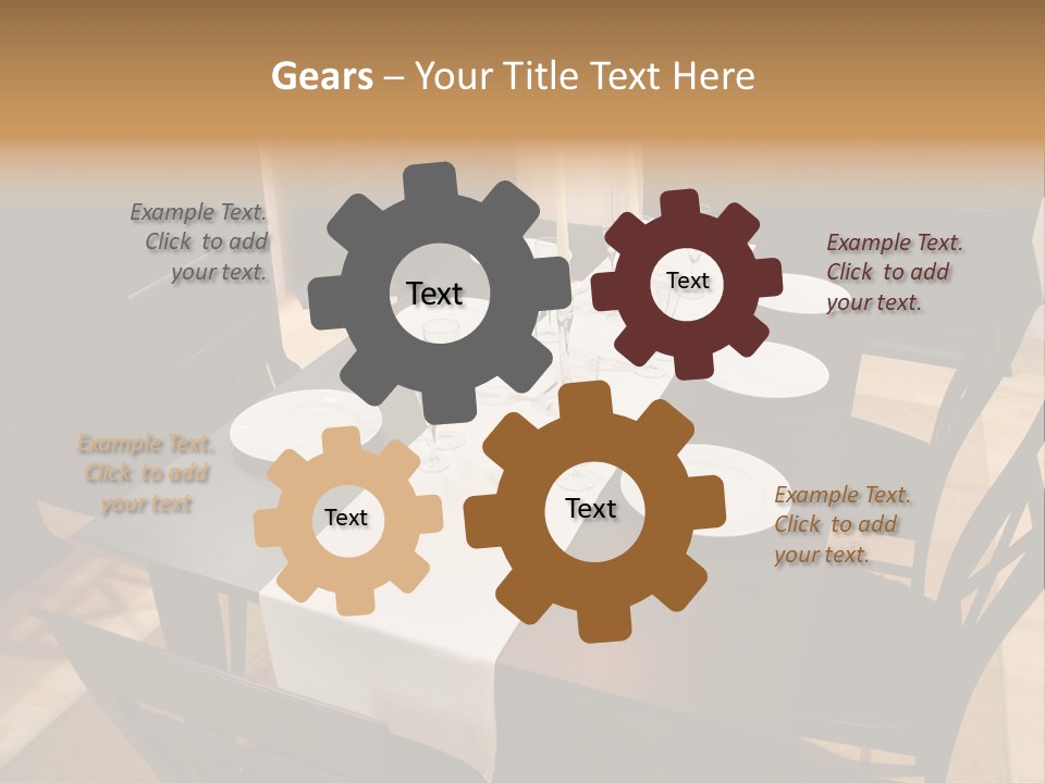 Dining Room Interior 2 PowerPoint Template