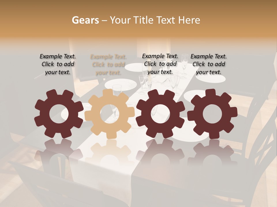 Dining Room Interior 2 PowerPoint Template