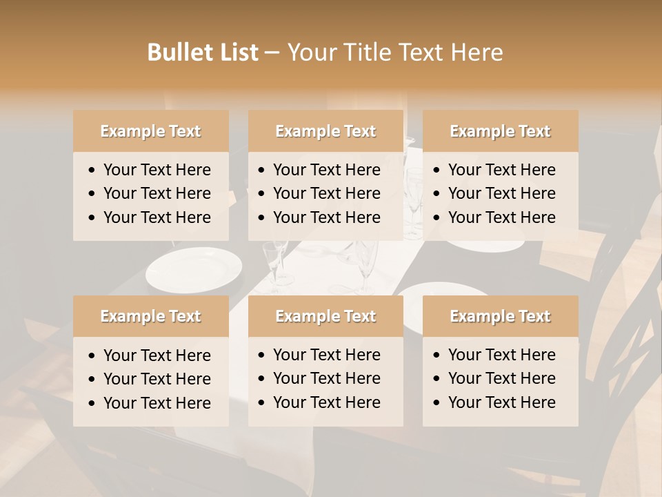 Dining Room Interior 2 PowerPoint Template