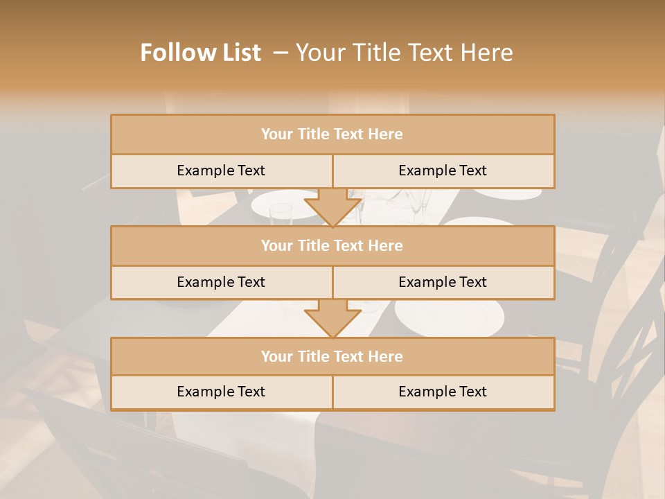 Dining Room Interior 2 PowerPoint Template