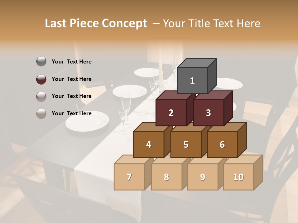 Dining Room Interior 2 PowerPoint Template