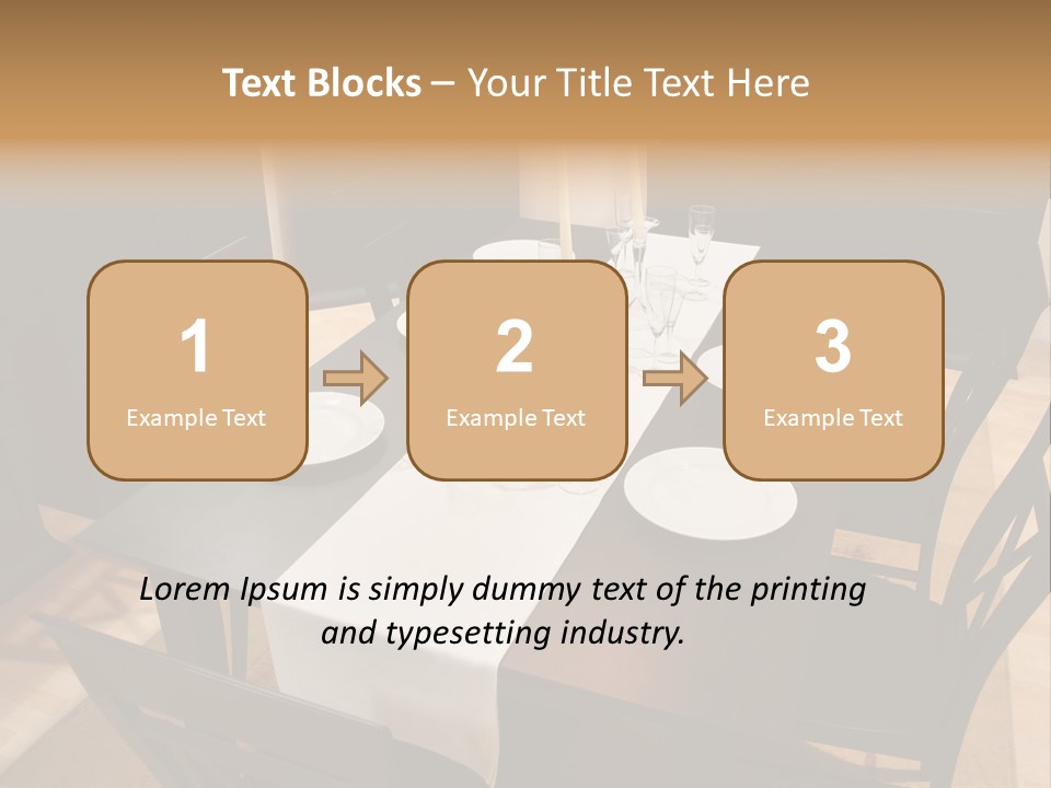Dining Room Interior 2 PowerPoint Template