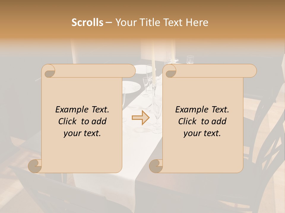 Dining Room Interior 2 PowerPoint Template