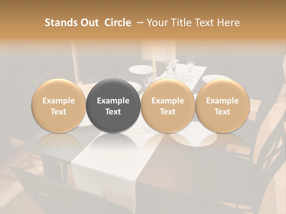 Dining Room Interior 2 PowerPoint Template